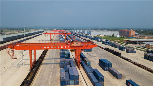 1533518125052054239.jpg An aerial view of the Shaliang Logistics Park in Hohhot, Inner Mongolia autonomous region, July 27.jpg
