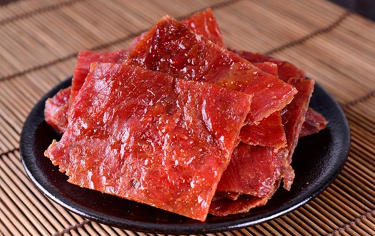 Jingjiang dried pork slices (jìng jiāng zhū ròu fǔ)