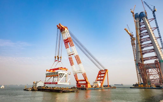 Construction of Changzhou-Taixing Bridge advances