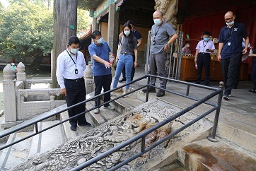 ​Cave temples, carved stones protection base opens in Qufu
