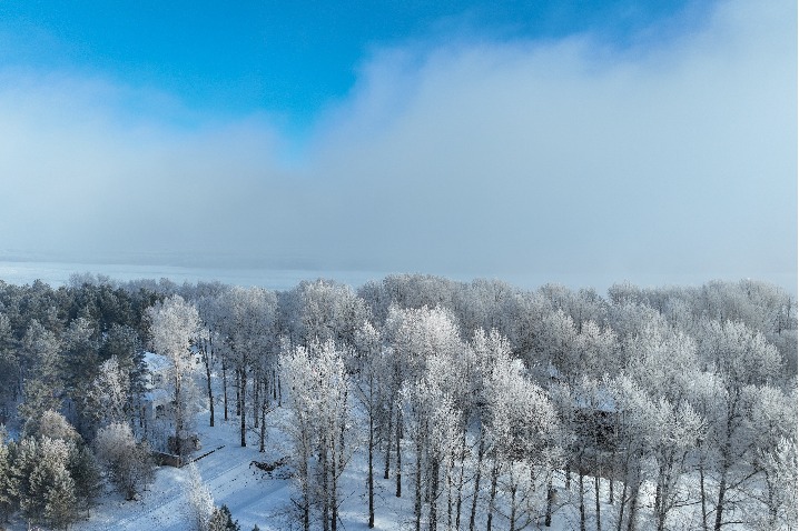 Stunning rime scenery in Heilongjiang