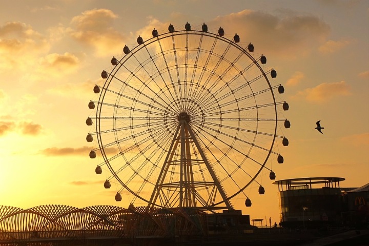 Morning clouds over Tangdao Bay in Qingdao