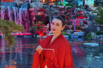 Russian influencer falls in love with Nishan Sacred Land