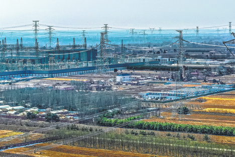 Ultra-high-voltage power line funnels low-carbon energy from West to East