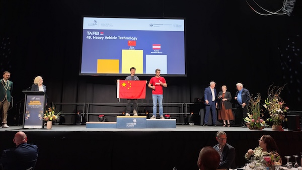 Ningbo student wins gold at global skills competition in Australia