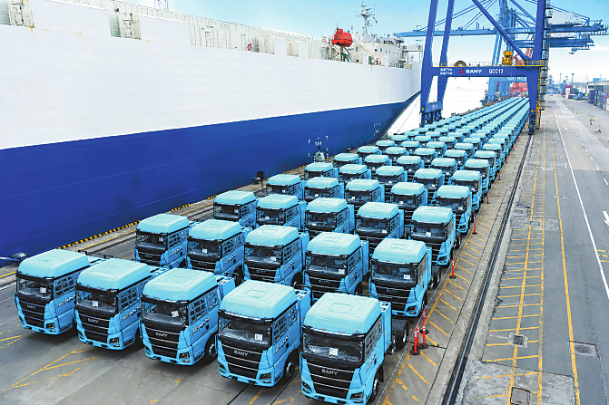 Sany electric heavy trucks break export record