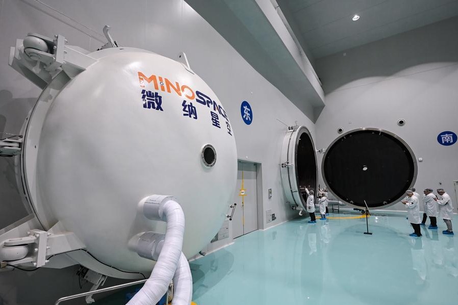 'Space factory' mass produces satellites in East China