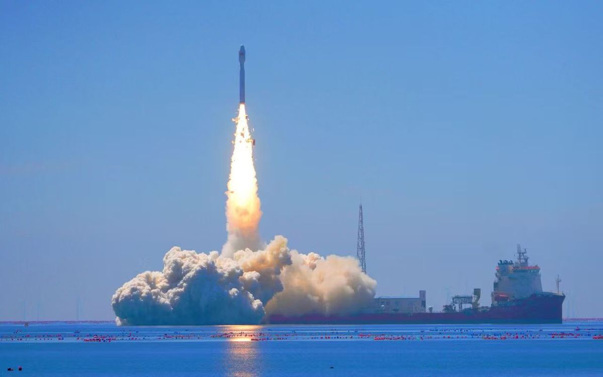 China's Smart Dragon 3 launches two satellites off coast of Shandong