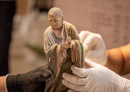Repatriated painted clay Buddhist sculptures to debut in Shanxi