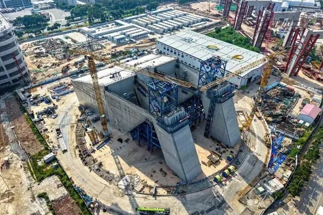 Pearl River mega bridge anchorages completed