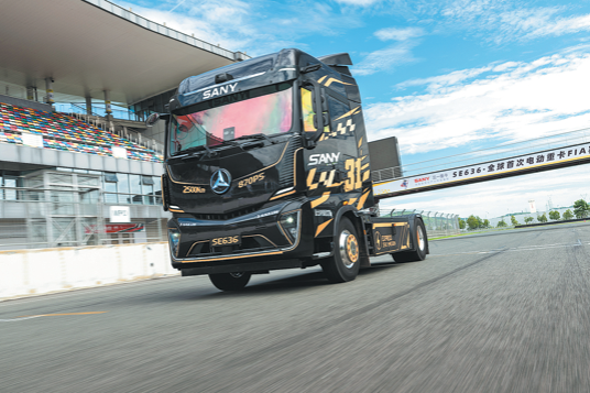 Sany's electric heavy truck undergoes major performance trials
