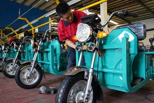 Shandong's electric three-wheelers take world by storm