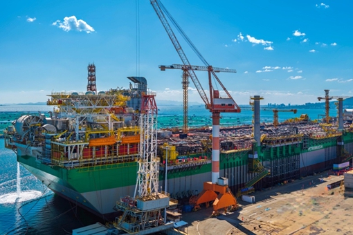 Shandong-built hull completed for Petrobras' all-electric FPSO