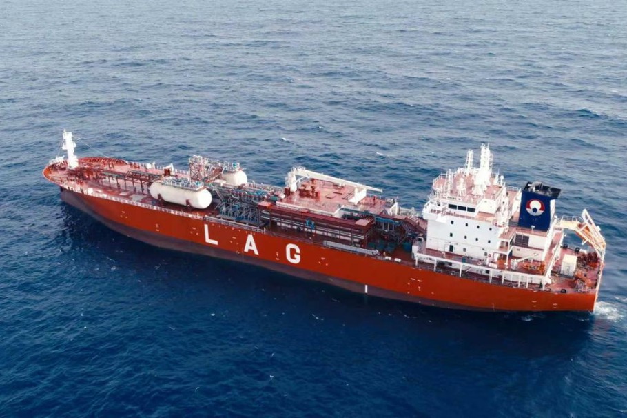 China's first ammonia-dual-fuel gas carriers named in Guangzhou