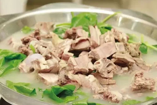 Mutton in stewed soup