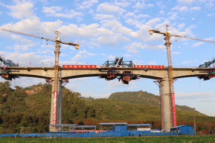 China-Laos railway to complete 90% bridge, tunnel construction in 2019