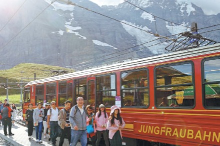 Nation's emphasis on winter sports has increased travel to Switzerland