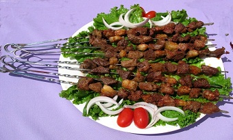 Mutton skewers (烤羊肉串)