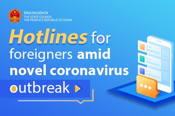 Hotlines for foreigners amid novel coronavirus outbreak
