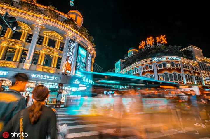 Hustle and bustle of a coastal city