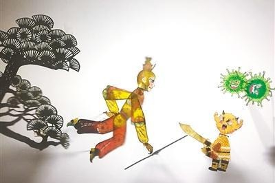 Shadow puppet play pits the Monkey King against epidemic