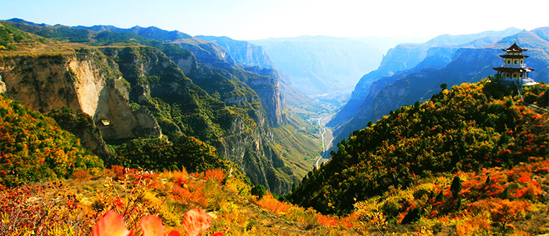 The Eight Springs Gorge of Taihang Mountain Grand Canyon Scenic Area, Shanxi province