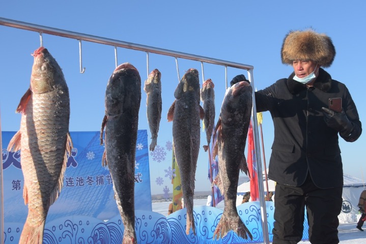Winter fishing festival kicks off in NE China