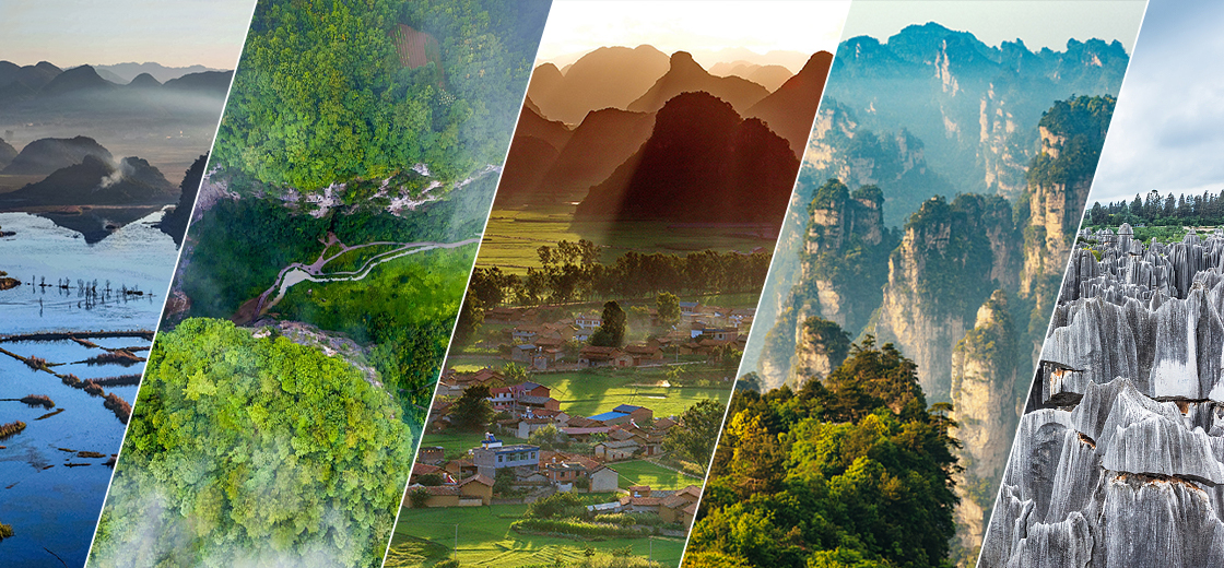 Interplay of water and rock -- China's karst landscapes