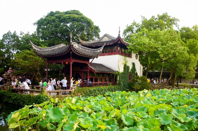 Classical garden a wonderful place to view lotus flowers