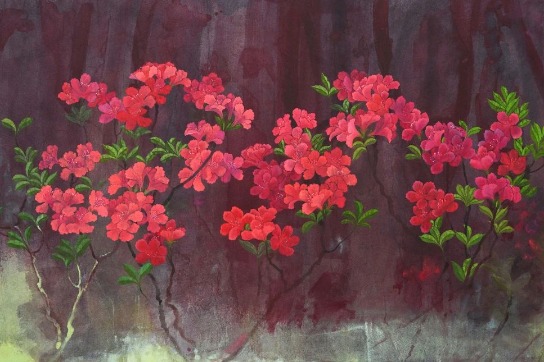 Solo exhibition shows artist's unique interpretation of flowers