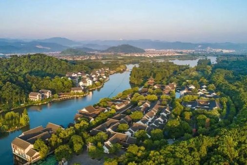 Household writer's fictional town built in Shaoxing