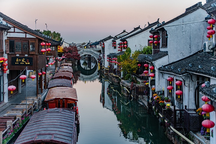Picturesque scenery of historical and cultural block in E China