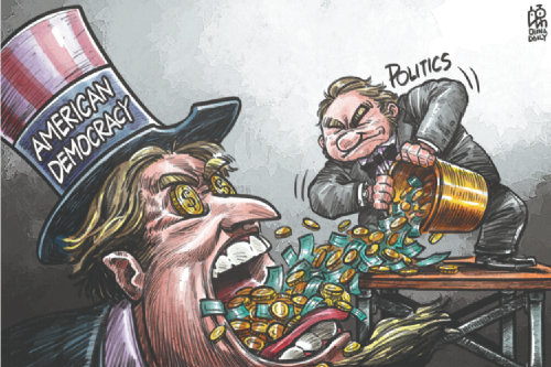 US democracy is fraught with money politics