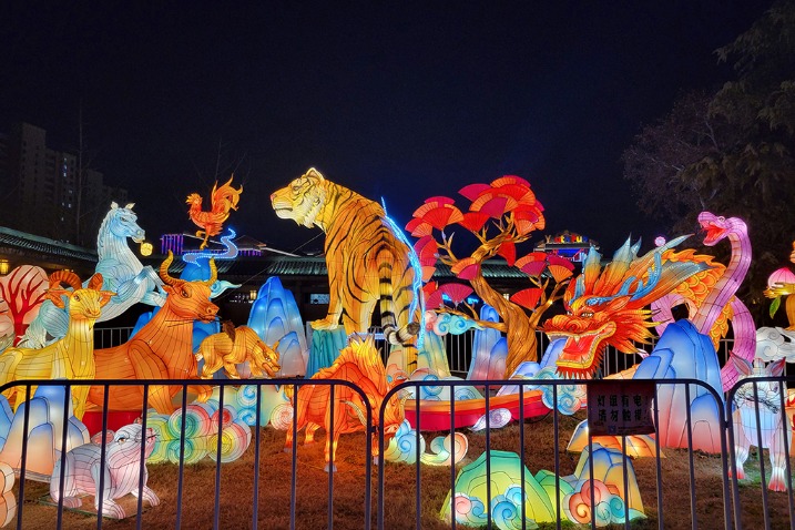 5th Qinhuai River Source festival of lights held in E China