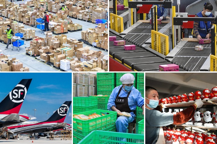 Top 10 Chinese cities in express delivery volume