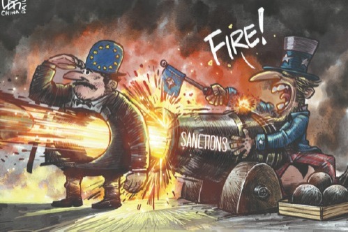 Behind the US sanction show