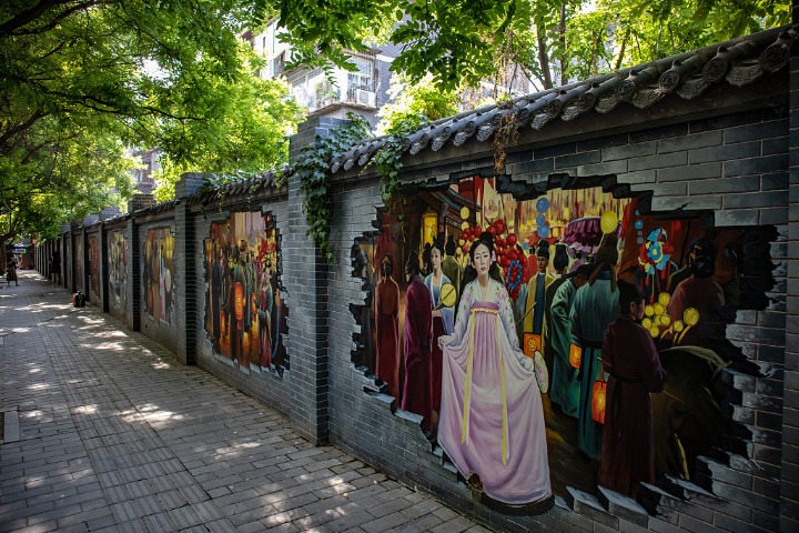 3D wall paintings bring back the Tang Dynasty