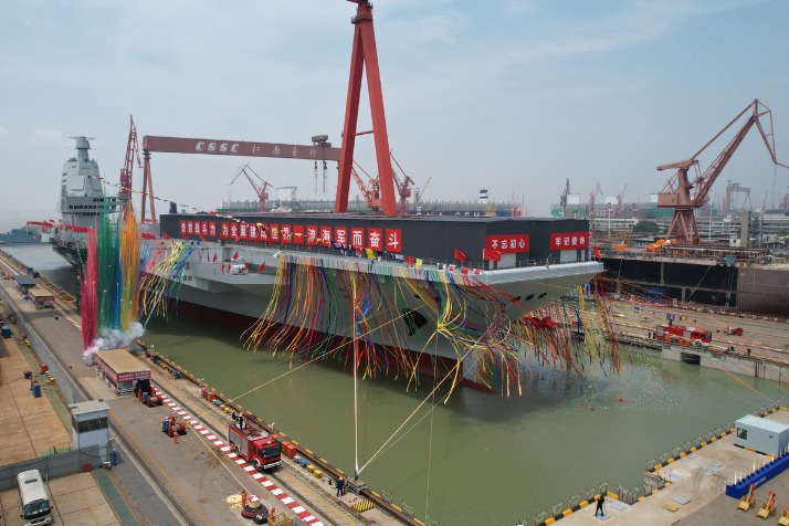 China unveils giant aircraft carrier CNS Fujian