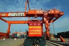 Land-sea trade corridor fulfills annual transportation target