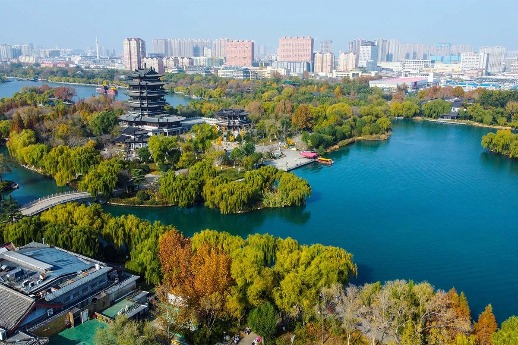 Daming Lake boasts breathtaking landscapes after recent rainfall