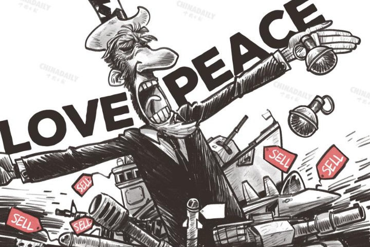 Self-proclaimed peace lover