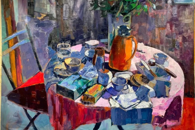 Oil paintings by Moroccan artist on exhibit in Zhejiang