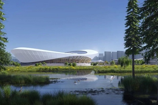 Wuxi Olympic Sports Center starts construction
