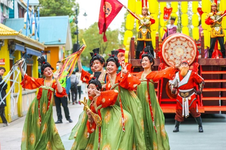 Interactive performance highlights Tang Dynasty culture