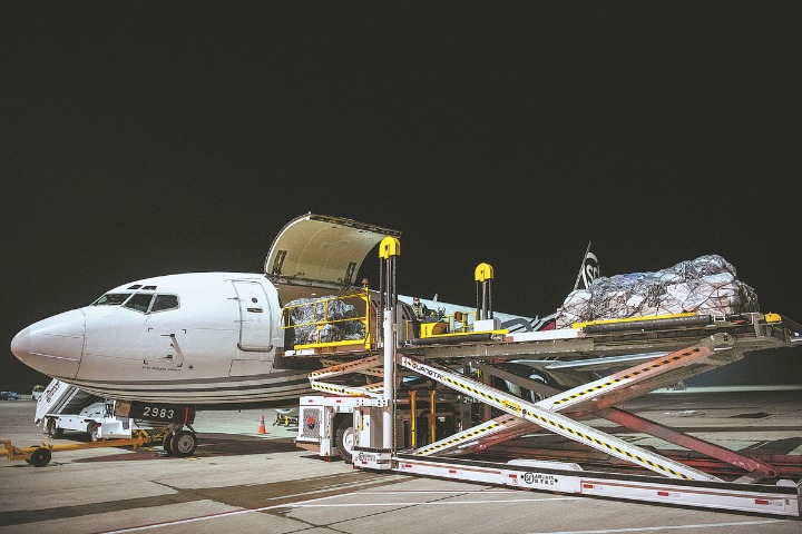 China's first cargo-focused airport launches first int'l route