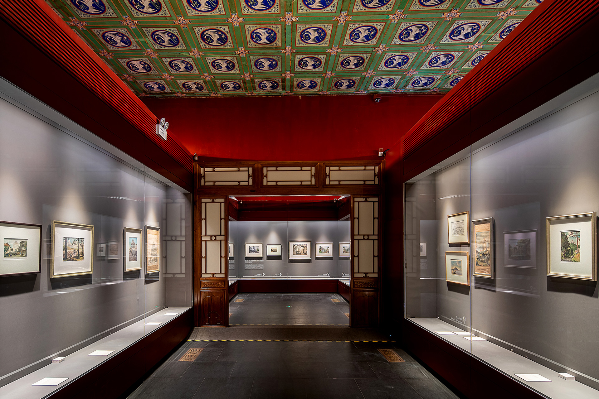 Paintings of Macao architecture on display at the Palace Museum