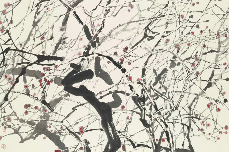 Artist's work showcases a permanent dedication to traditional ink