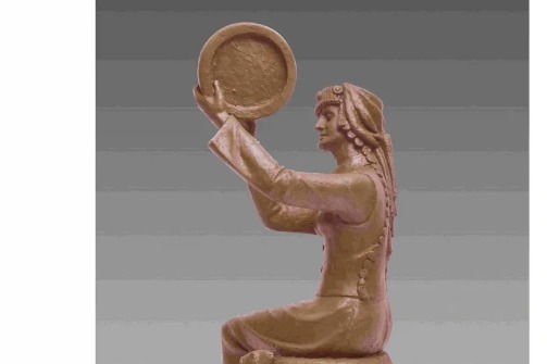 Sculpture works depict Xinjiang