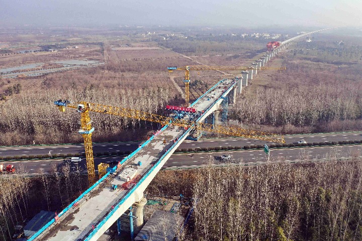 SOEs ramp up efforts in building high-speed railways