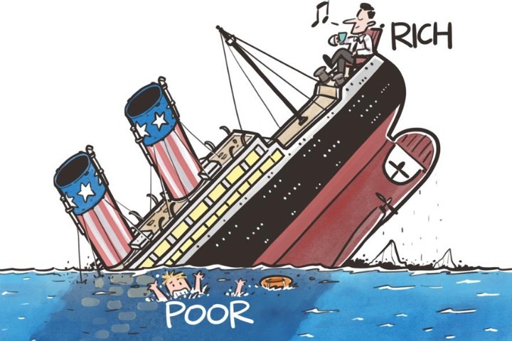 Imbalanced US' society